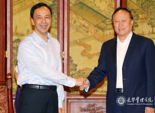 中国国民党主席朱立伦接见北京大学